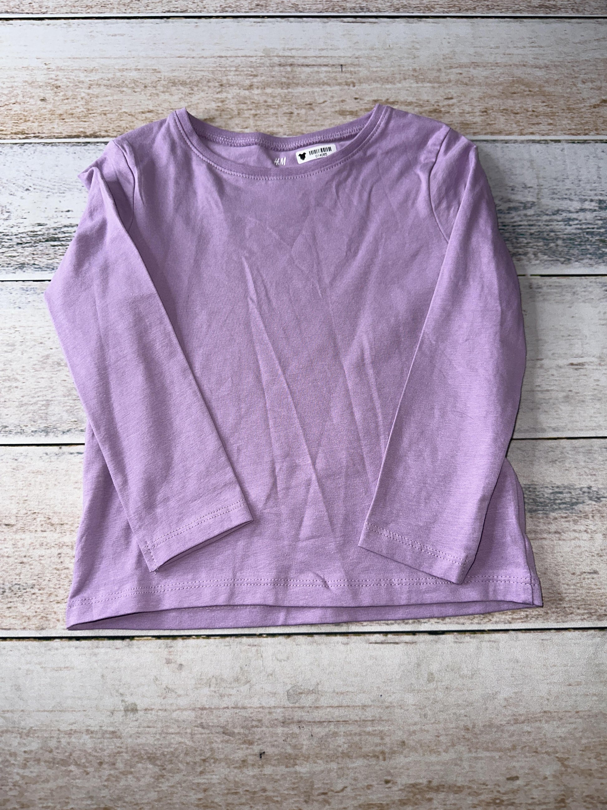 H&M Girls Indigo Long Sleeve Shirt Size: 3T Indigo