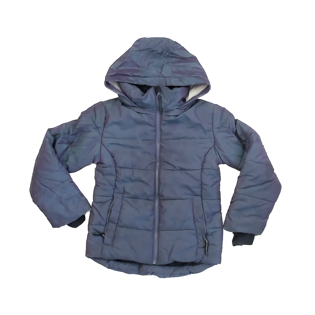 All In Motion Girls Iridescent Purple Snow & Ski Coat Size: 7-8 Years Iridescent Purple