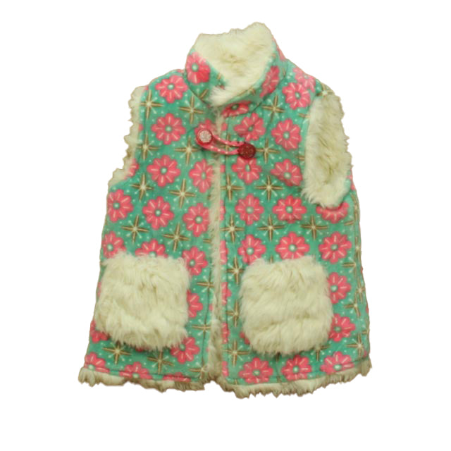 Matilda Jane Girls Ivory | Aqua | Pink Vest Size: 4T