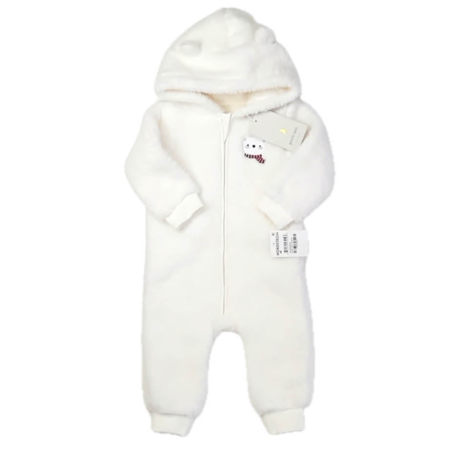 Petit Lem Unisex Ivory Bear Long Sleeve Outfit Size: 9 Months Ivory Bear