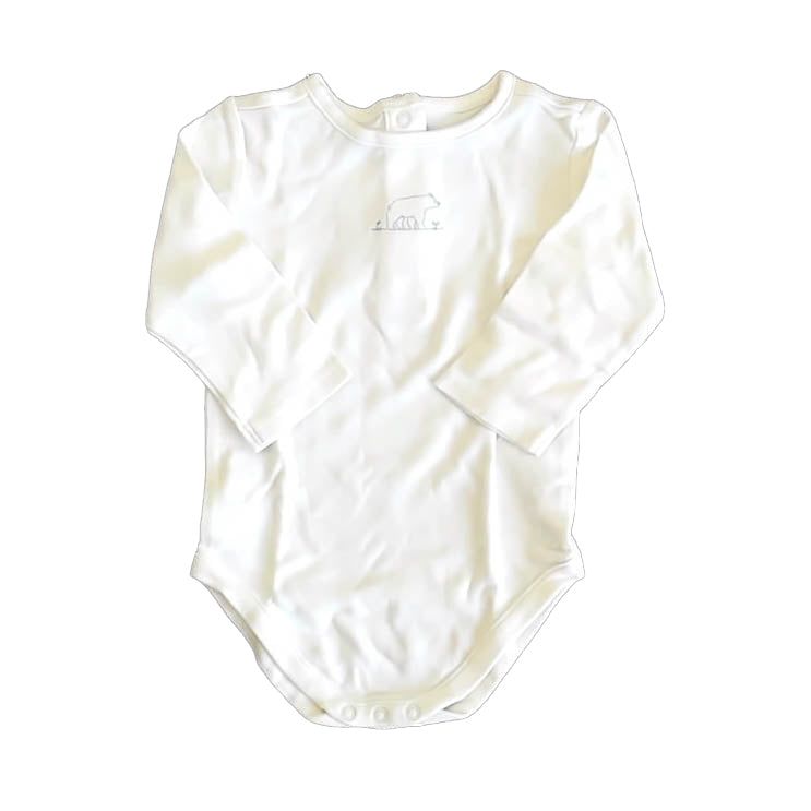 Janie and Jack Boys Ivory Bear Onesie Size: 3-6 Months Ivory Bear