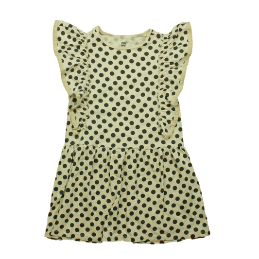 Tea Girls Ivory | Black Polka Dot Dress Size: 7 Years Ivory | Black Polka Dot