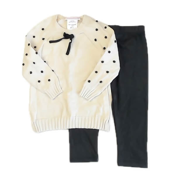 Bonnie Jean Girls Ivory | Black Apparel Sets Size: 3T Ivory | Black