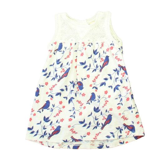 Harper Canyon Girls Ivory | Blue Birds Sun Dress Size: 12 Months Ivory | Blue Birds