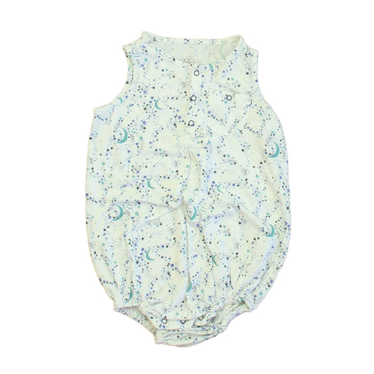 Egg Unisex Ivory | Blue Moons Romper Size: 9 Months Ivory | Blue Moons