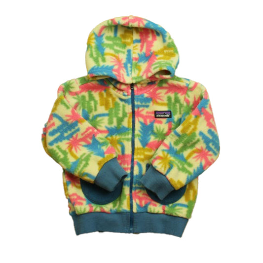 Patagonia Unisex Ivory | Blue | Pink Fleece Size: 2T