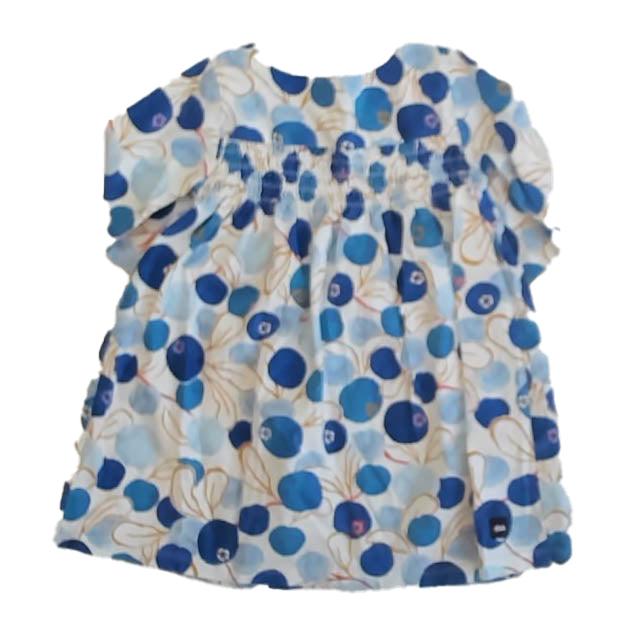 Tea Collection Girls Ivory | Blue Dress Size: 12-18 Months Ivory | Blue