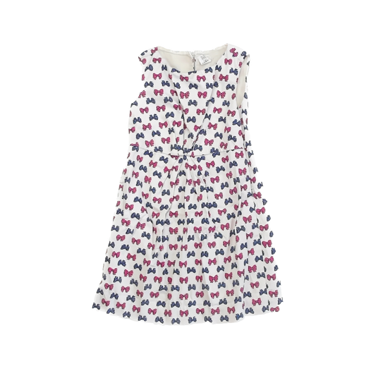 Crewcuts Girls Ivory Bows Dress Size: 5T Ivory Bows