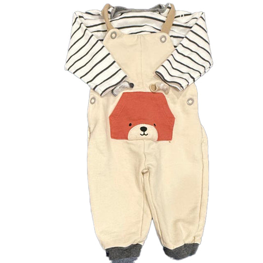 Mayoral Boys Ivory | Brown Bear Apparel Sets Size: 6-9 Months