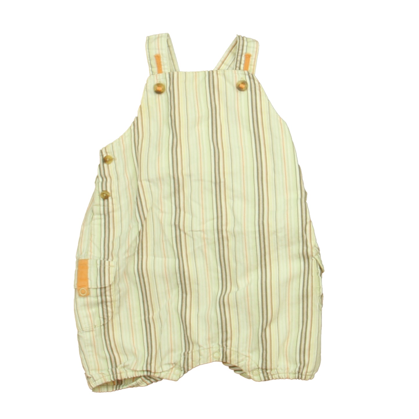 Janie and Jack Boys Ivory | Brown Stripe Romper Size: 3-6 Months Ivory | Brown Stripe
