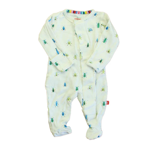 Magnetic Me Boys Ivory Bugs 2-piece Pajamas Size: 0-3 Months