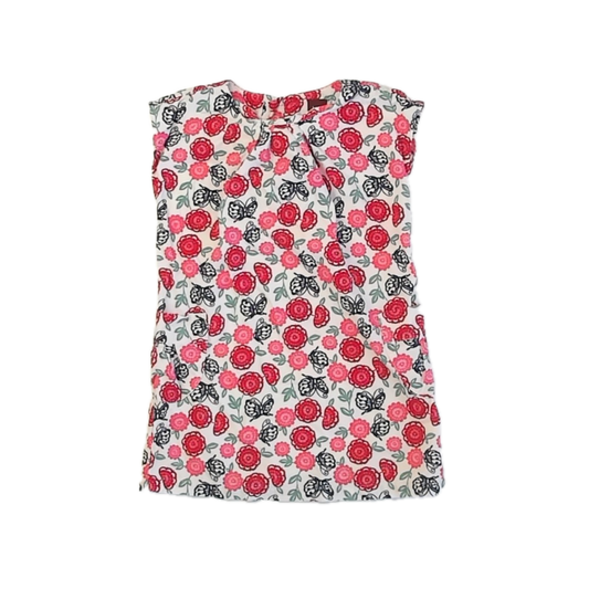 Tea Collection Girls Ivory Butterflies Dress Size: 3T Ivory Butterflies
