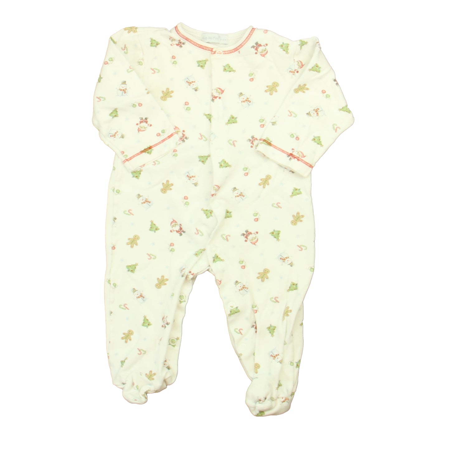 Hug Me First Boys Ivory Christmas Long Sleeve Outfit Size: 3-6 Months Ivory Christmas