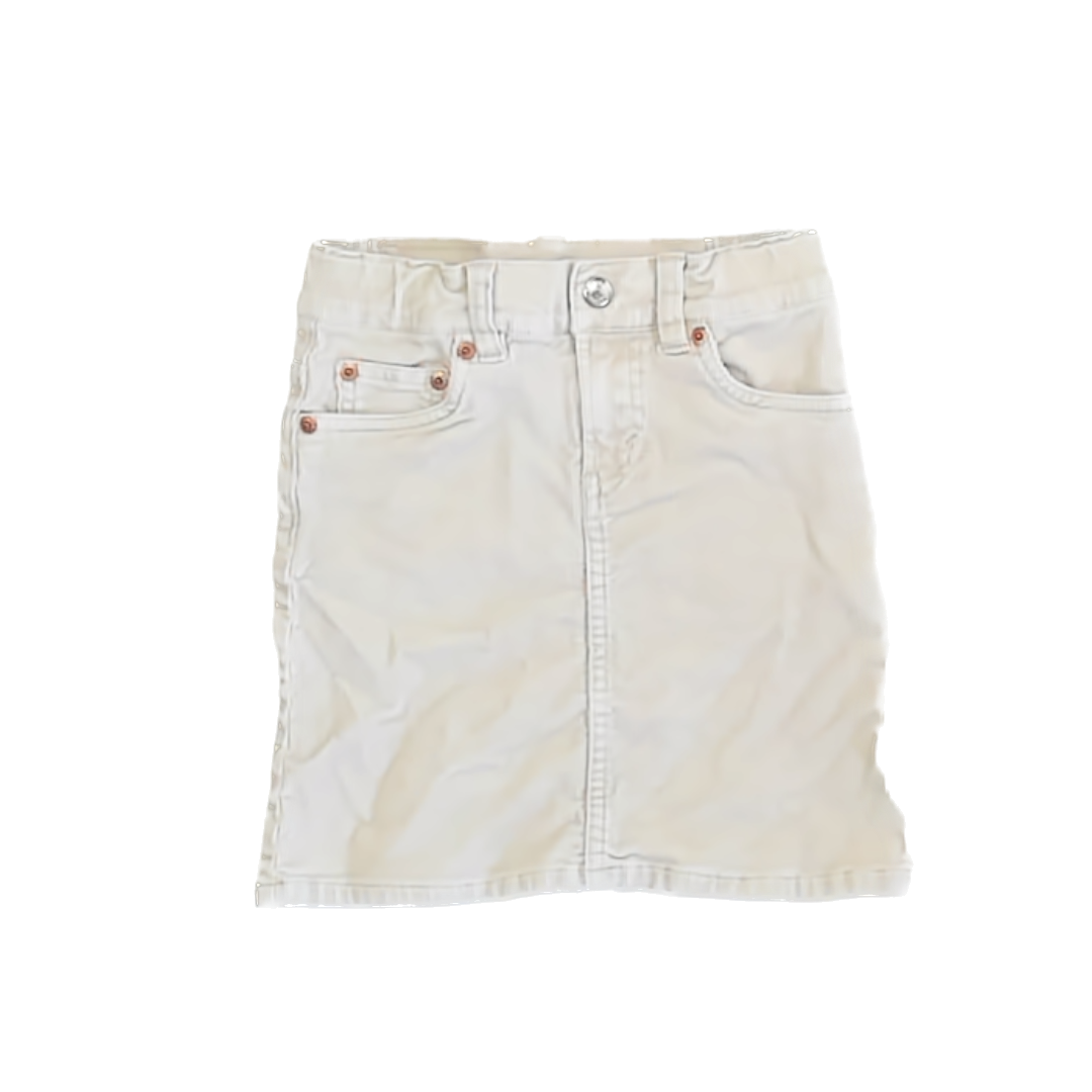 Levi's Girls Ivory Corduroy Skirt Size: 6 Years Ivory Corduroy