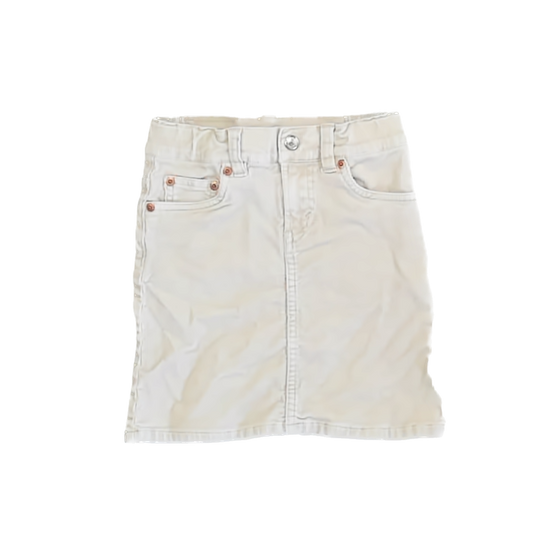 Levi's Girls Ivory Corduroy Skirt Size: 6 Years Ivory Corduroy