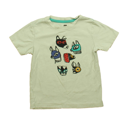 Tea Boys Ivory Dogs Short Sleeve Shirt Size: 4T Ivory Dogs
