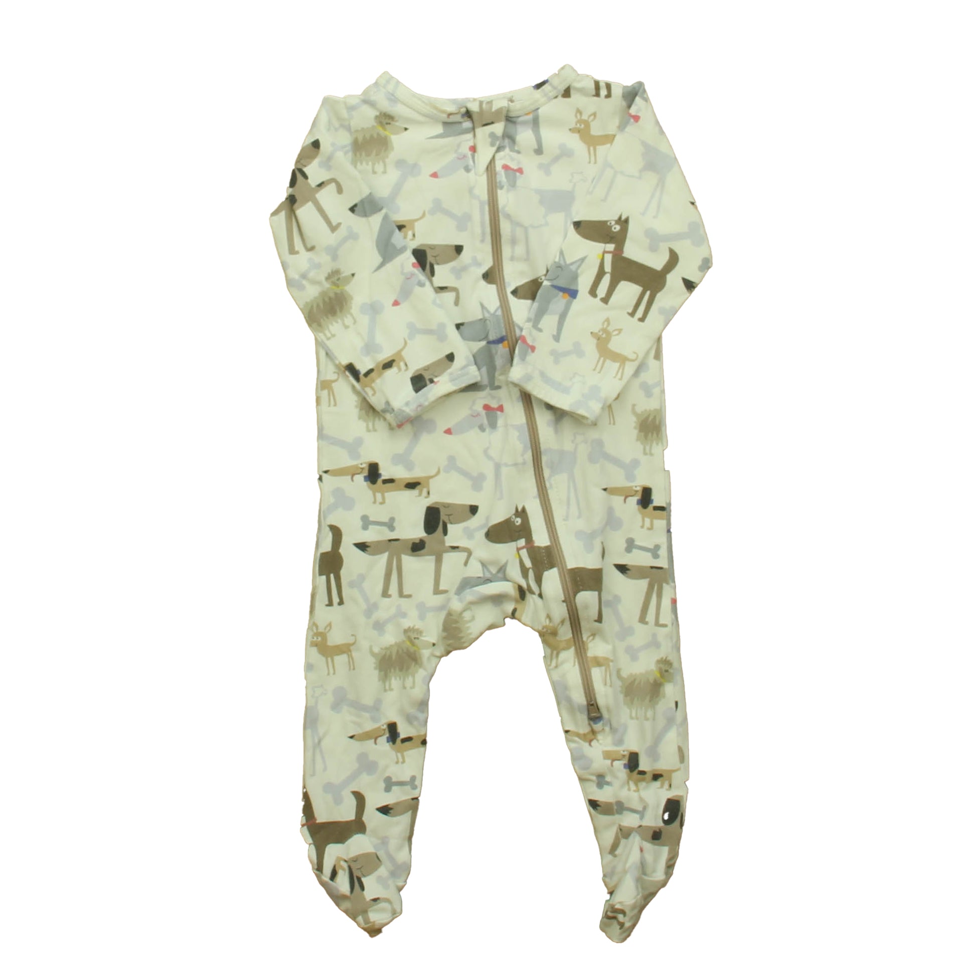 Norani Boys Ivory Dogs 1-piece footed Pajamas Size: 3-6 Months Ivory Dogs