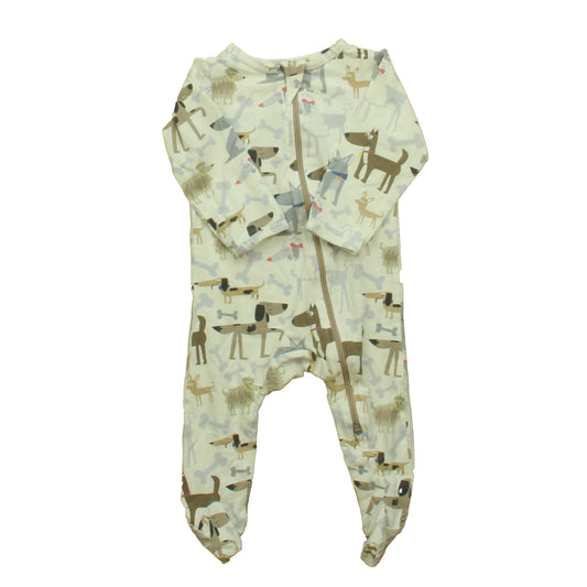 Norani Boys Ivory Dogs 1-piece footed Pajamas Size: 3-6 Months Ivory Dogs