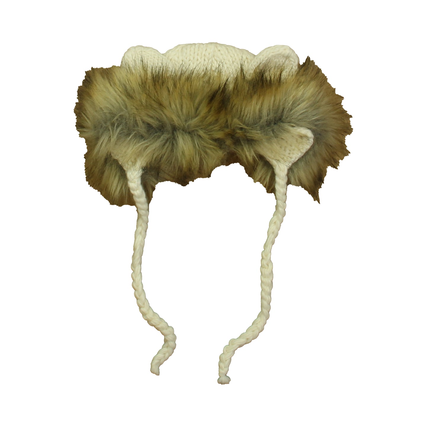 The Blueberry Hill Unisex Ivory | Faux Fur Winter Hat Size: Newborn