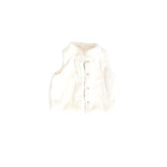 Epic Threads Girls Ivory Faux Fur Vest Size: 2T Ivory Faux Fur