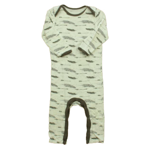 Bestaroo Boys Ivory Feathers 1-piece Non-footed Pajamas Size: 6-12 Months