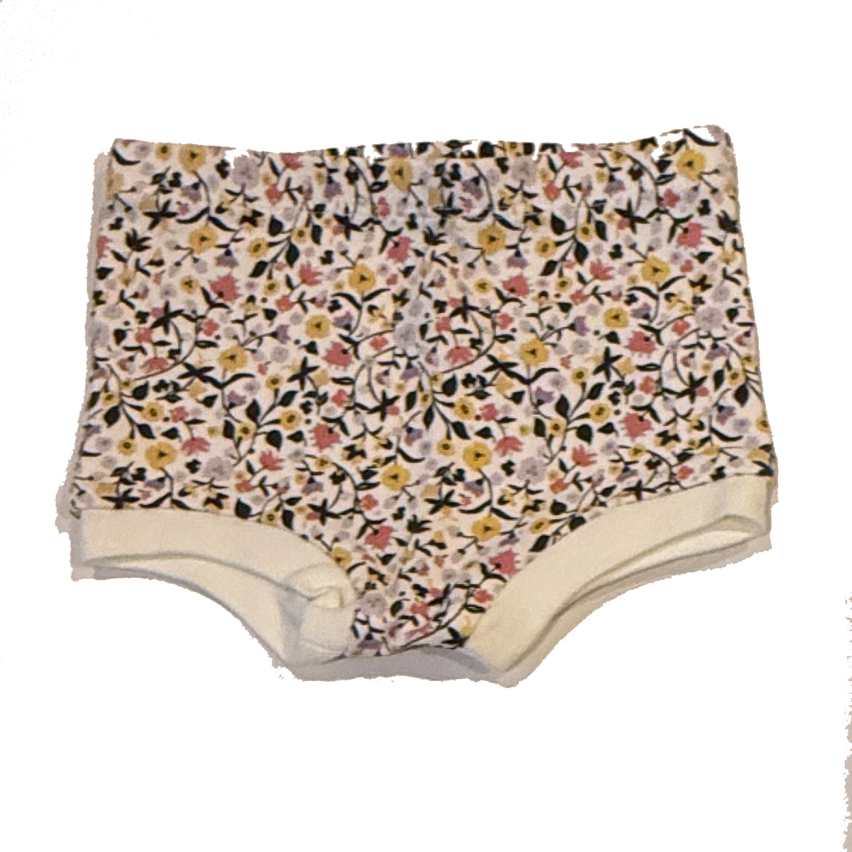Tea Collection Girls Ivory Floral Shorts Size: 0-3 Months Ivory Floral