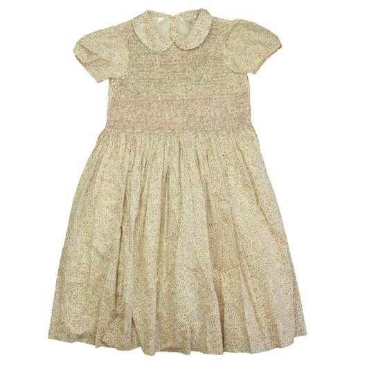 Fleurisse Girls Ivory Floral Dress Size: 12 Years