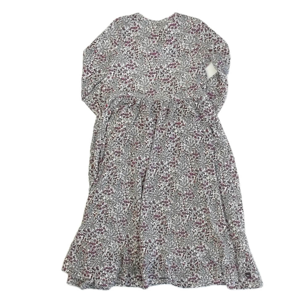 Tea Collection Girls Ivory Floral Dress Size: 7 Years Ivory Floral