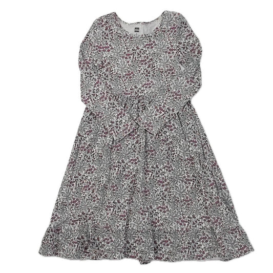 Tea Collection Girls Ivory Floral Dress Size: 5T Ivory Floral