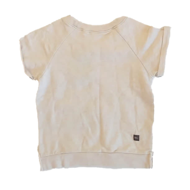 Tea Collection Girls Ivory Flower T-Shirt Size: 4T Ivory Flower