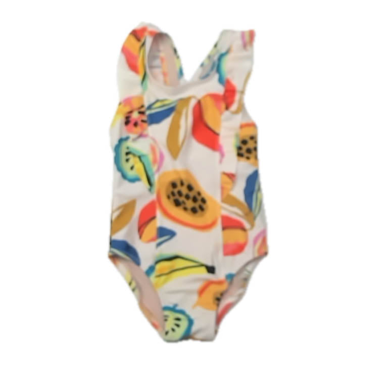 Tea Collection Girls Ivory Fruit 1-piece Swimsuit Size: 3T Ivory Fruit
