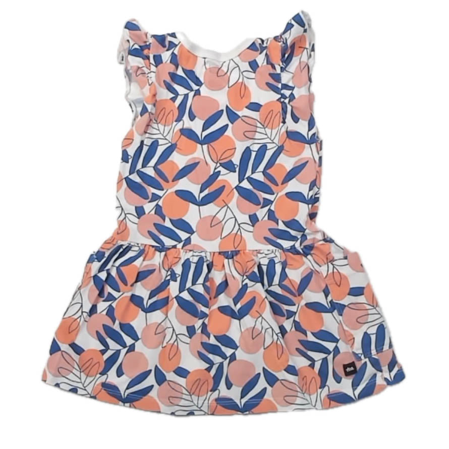 Tea Collection Girls Ivory Fruit Dress Size: 18-24 Months Ivory Fruit