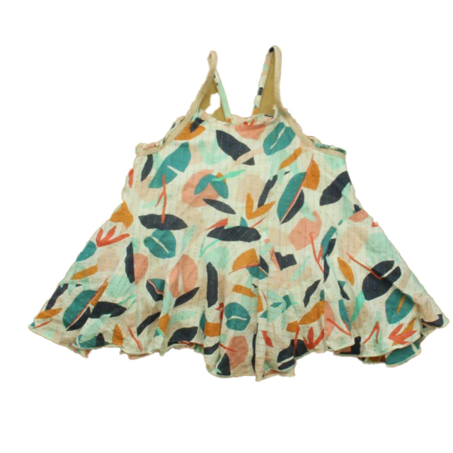 Catimini Girls Ivory | Gold Oranges Blouse Size: 4T Ivory | Gold Oranges