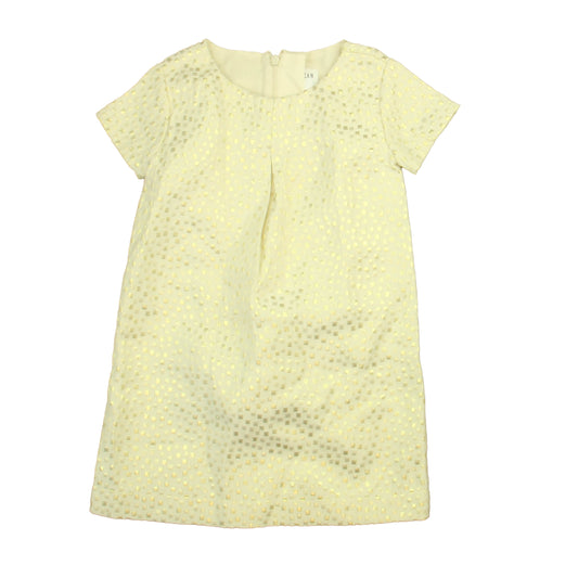 Gap Girls Ivory | Gold Dress Size: 4T Ivory | Gold