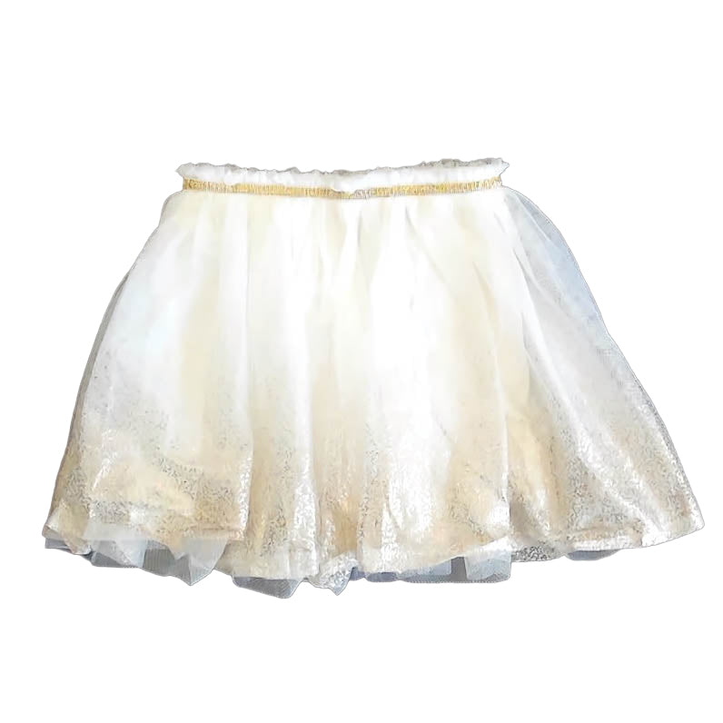 Rockets of Awesome Girls Ivory | Gold Skirt Size: 6 Years Ivory | Gold