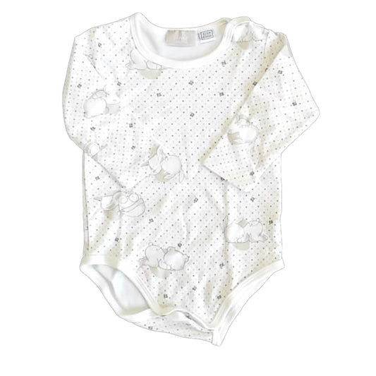 My First Chicco Boys Ivory | Gray Onesie Size: 6 Months Ivory | Gray