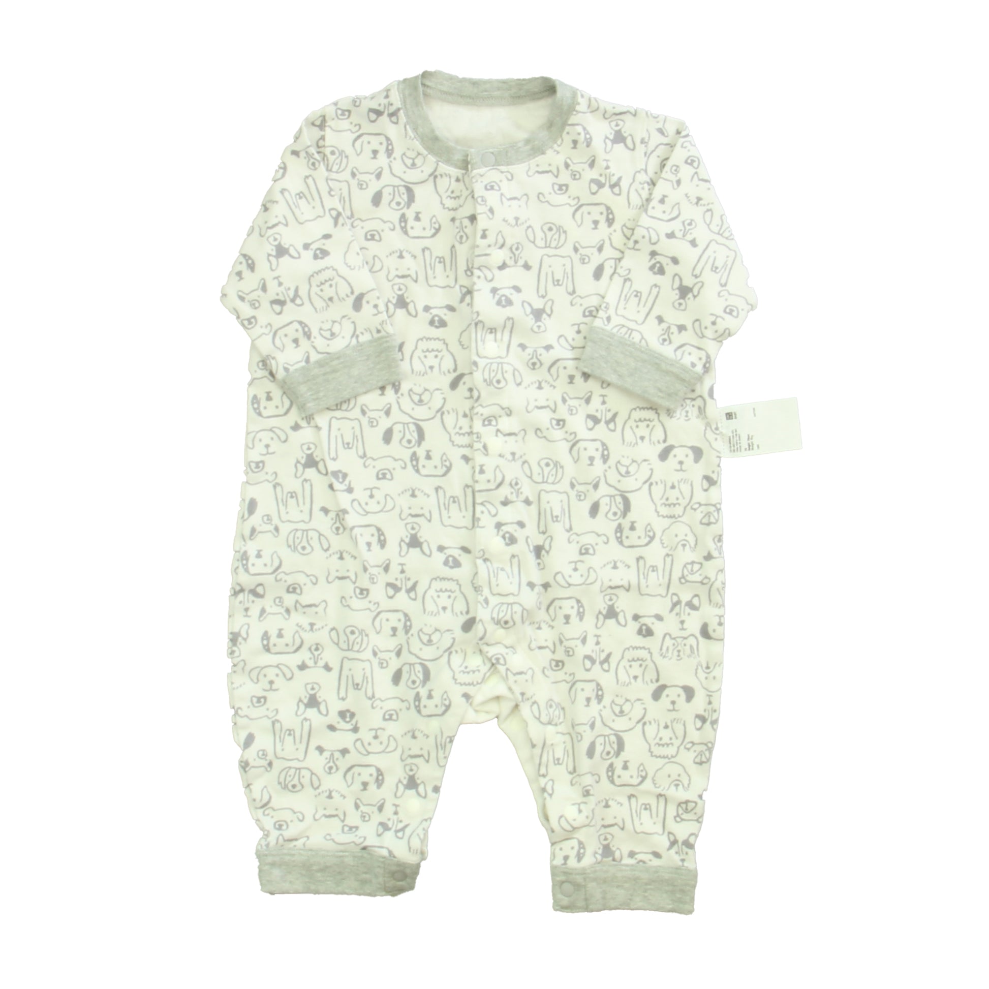 Uniglo Boys Ivory | Gray Long Sleeve Outfit Size: 3-6 Months Ivory | Gray