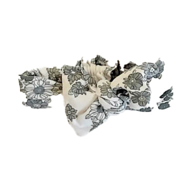 Kate Quinn Girls Ivory Green Floral Hair Accessory Size: 12-24 Months Ivory Green Floral