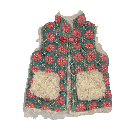 Matilda Jane Girls Ivory | Green | Pink Vest Size: 4T Ivory | Green | Pink