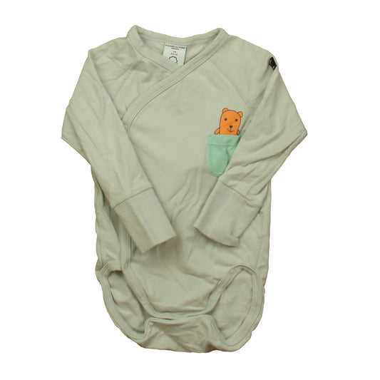 Polarn O. Pyret Boys Ivory | Green Onesie Size: 4-6 Months Ivory | Green