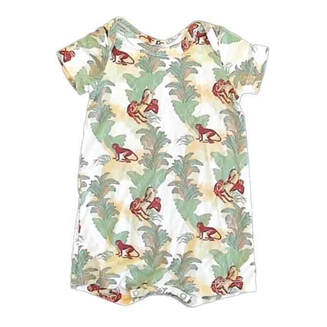 Kate Quinn Boys Ivory Jungle Romper Size: 0-3 Months Ivory Jungle