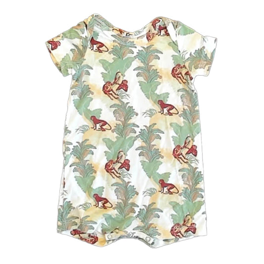 Kate Quinn Boys Ivory Jungle Romper Size: 0-3 Months Ivory Jungle