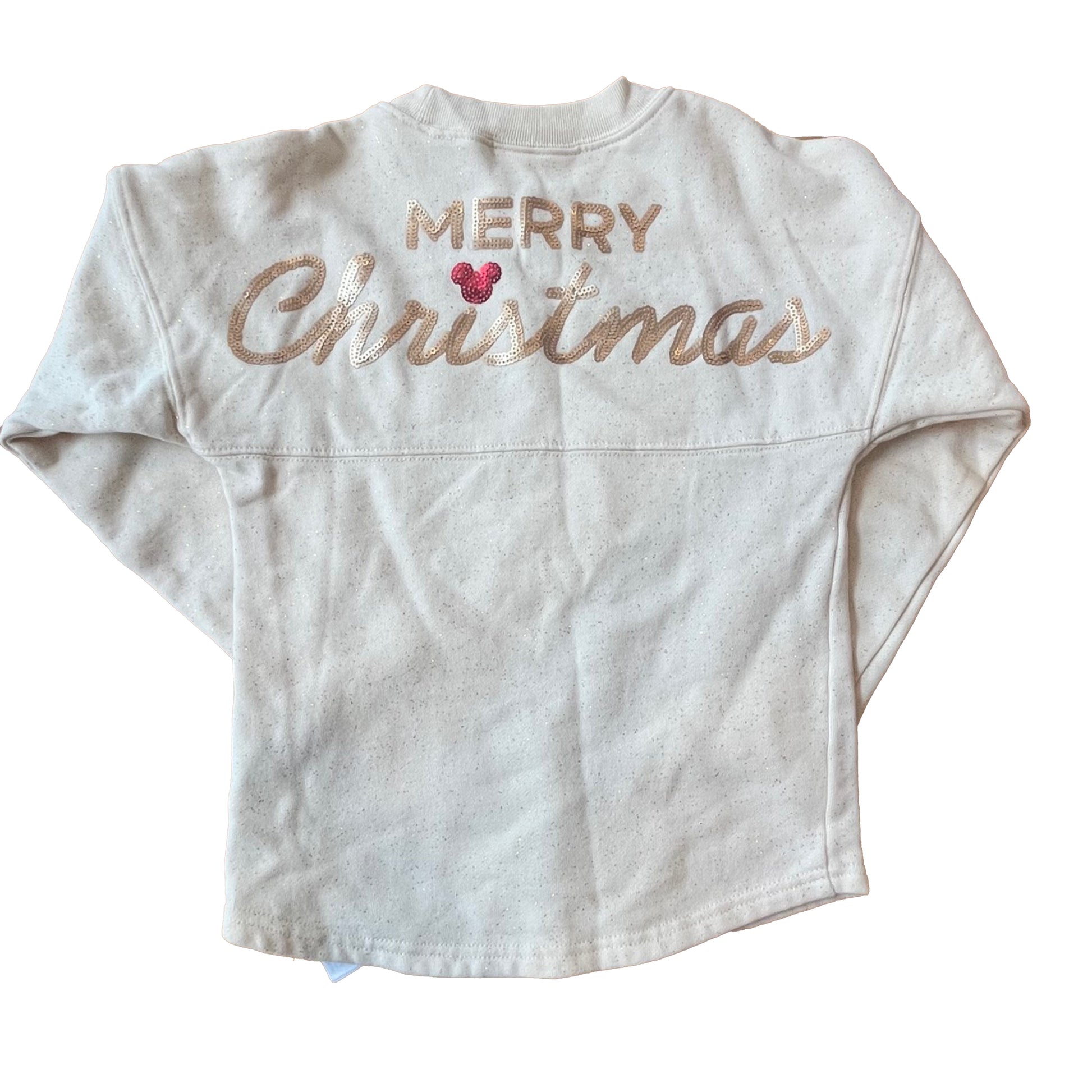 Disney Girls Ivory Mickey Sweatshirt Size: 5T Ivory Mickey