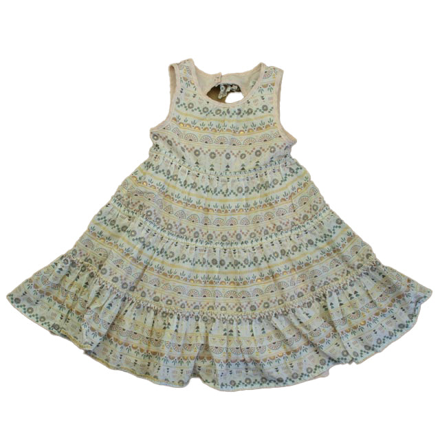Rachel Zoe Girls Ivory Multi Dress Size: 5T