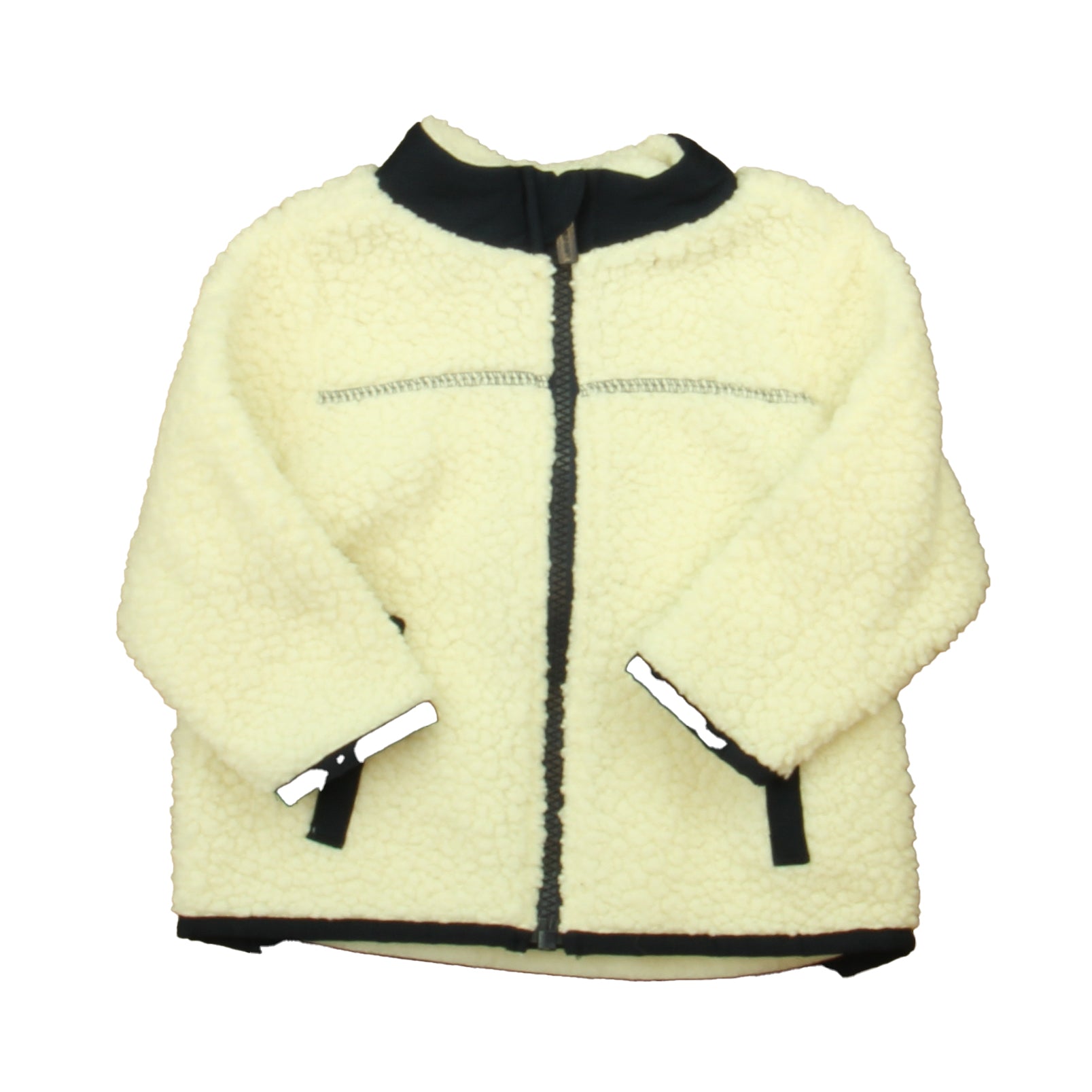 Old Navy Boys Ivory | Navy Fleece Size: 6-12 Months Ivory | Navy