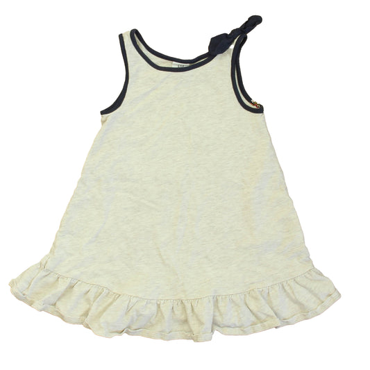 Gap Girls Ivory | Navy Dress Size: 2T Ivory | Navy