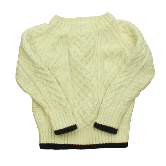 Crewcuts Boys Ivory | Navy Sweater Size: 3T Ivory | Navy