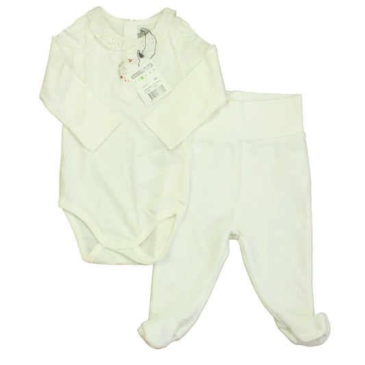 Sergent Major Girls Ivory Noel Apparel Sets Size: 6-9 Months