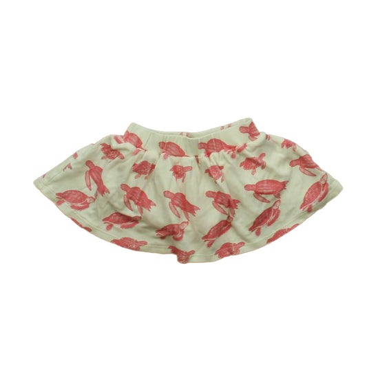 Kate Quinn Girls Ivory | Pink Turtles Skirt Size: 12-18 Months