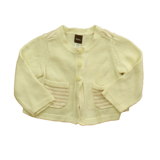 Tea Girls Ivory | Pink Sweater Size: 9-12 Months Ivory | Pink
